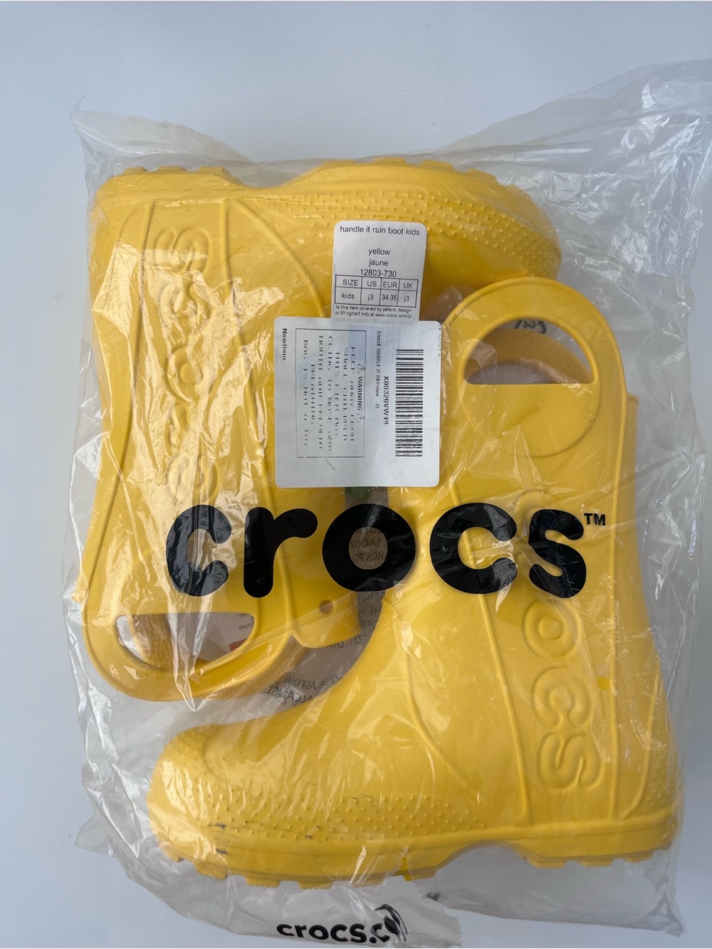 CROCS Boots Yellow Kids 3